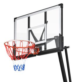 Portable Basketball Hoop Basketball System 8-10ft Height Adjustable for Youth Adults LED Basketball Hoop Lights, Colorful lights, Waterproof,Super Bri