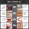 Pro Room Basketball Hoop Over The Door - Wall Mounted Basketball Hoop Set - Indoor Basketball Hoop