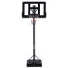 Teenagers Portable Basketball Hoop Height Adjustable basketball hoop stand 7.5ft - 10ft with 44 Inch Backboard and Wheels for Adults Teens