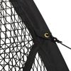 Baseball Batting Cage Net Black 236.2"x157.5"x98.4" Polyester