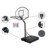 Portable Poolside Basketball Hoop Swimming Pool 3.1ft to 4.7ft Height-Adjustable Basketball System Goal Stand for Kids