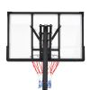 Portable Basketball Hoop Basketball System 8-10ft Height Adjustable for Youth Adults LED Basketball Hoop Lights, Colorful lights, Waterproof,Super Bri