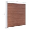 Garden Fence WPC 68.9"x73.2" Brown