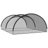 Baseball Batting Cage Net Black 196.9"x157.5"x98.4" Polyester