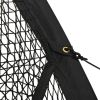 Baseball Batting Cage Net Black 196.9"x157.5"x98.4" Polyester