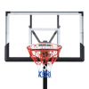 Portable Basketball Hoop Basketball System 8-10ft Height Adjustable for Youth Adults LED Basketball Hoop Lights, Colorful lights, Waterproof,Super Bri