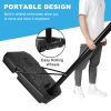 Portable Basketball Hoop Backboard System Stand Height Adjustable 6.6ft - 10ft with 44 Inch Backboard and Wheels for Adults