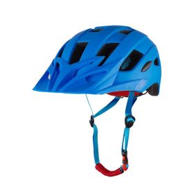 Bicycle One-piece Helmets Available For Men And Women (Option: Blue-One Size)