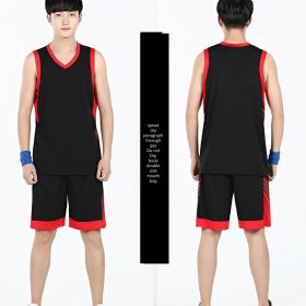 Basketball Sports Suit Men's Summer Casual Wear Sleeveless Thin Vest Running Suit Shorts Sportswear (Option: I-L)