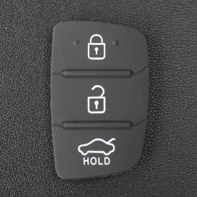 3-key 4-key Car Key Button Leather Case (Option: Hyundai 3 Key Sedan HOLO)