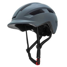 Multifunctional Bicycle Sports Helmet EPS Foam (Option: Plain blue-One size)