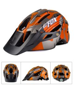 Manta Raccoon Bicycle Mountain Bike Integrated Riding Helmet (Option: Orange-One size)