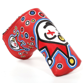 Golf putter cover (Option: Clown-Red)