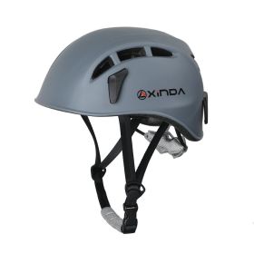 Outdoor Mountaineering Downhill Helmet Riding Hat Expand Protective Helmet (Color: grey)