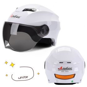 Universal Helmet Lightweight Winter Heating Helmet (Option: White-A)