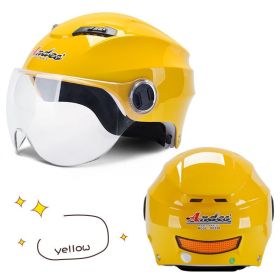 Universal Helmet Lightweight Winter Heating Helmet (Option: Yellow-B)