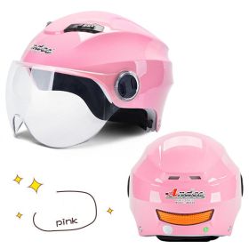 Universal Helmet Lightweight Winter Heating Helmet (Option: Pink-B)