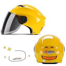 Universal Helmet Lightweight Winter Heating Helmet (Option: Yellow-C)