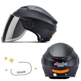 Universal Helmet Lightweight Winter Heating Helmet (Option: Black-C)