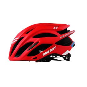 One-Piece Bicycle Helmet Men's And Women's Equipment Accessories (Option: Red-52-62cm)