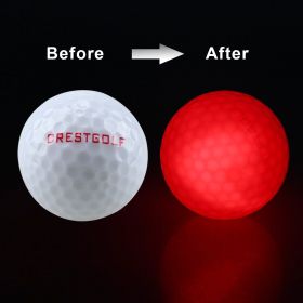 Waterproof LED  Balls For Night Training High Hardness Material For  Practice Balls (Color: Red)