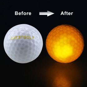 Waterproof LED  Balls For Night Training High Hardness Material For  Practice Balls (Color: yellow)