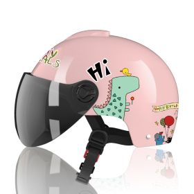 Children's Cartoon Electric Battery Car Helmet (Option: D)