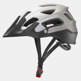 Rock Brothers Bicycle Riding Helmet Mountain Bike Helmet Integrated Helmet Men And Women Cross-Country Commuter Helmet (Option: Black gray gradient-M)