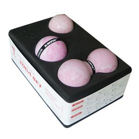 Fascia Ball Eva Set Deep Muscle Relaxation Shoulder Cervical Back Massage Stretching Tool Yoga Brick (Color: Pink)