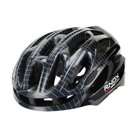 Striped Motorcycle Paint Electric Bike Helmet (Option: Black grey)