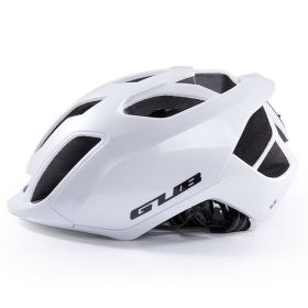 Bicycle Helmet Male Mountain Bike With Tail Light (Option: White-One Size)