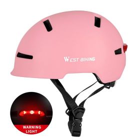 Integrated Riding Helmet Mountain Road Bike (Option: Pink-One size)