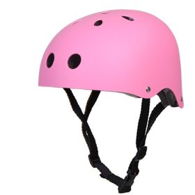 Rock climbing mountaineering ski helmet (Option: Matte pink-M)