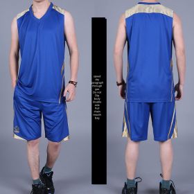 Basketball Sports Suit Men's Summer Casual Wear Sleeveless Thin Vest Running Suit Shorts Sportswear (Option: F-7xl)