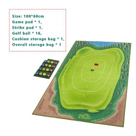 Golf Training Mat For Swing Parent-child Toys Ball Trace Directional Mat Swing Path Pads Swing Practice Pads (Option: 100x60cm)