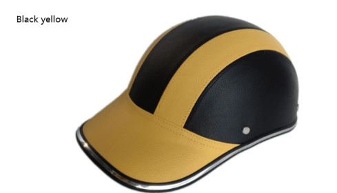 Motorcycle adult helmet (Option: Black yellow-Front logo)