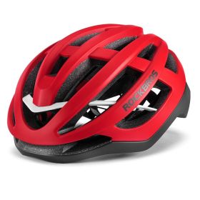 Locke Brothers Riding Helmet Pneumatic Bicycle Helmet (Option: Red-L)