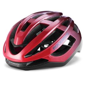 Locke Brothers Riding Helmet Pneumatic Bicycle Helmet (Option: Chinese Red-M)