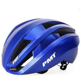 PMT Heslang Spudy Cycling Pneumatic Integrated Helmet (Option: Bright blue-L)