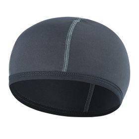 Bike liner cap outdoor motorcycle headgear (Option: Dark Grey-One size)