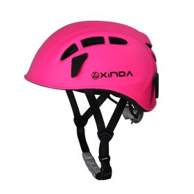 Outdoor Mountaineering Downhill Helmet Riding Hat Expand Protective Helmet (Color: Pink)