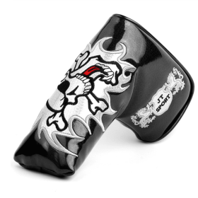 Golf putter cover (Option: Skull-Black)