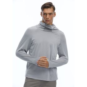 European And American Men's Breathable Light Sun Protection Clothing In Summer (Option: Grey-2XL)