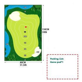 Golf Training Mat For Swing Parent-child Toys Ball Trace Directional Mat Swing Path Pads Swing Practice Pads (Option: Game pad)