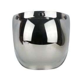 Windproof Universal Retro Helmet Bubble Goggles (Option: Single lens silver plated)