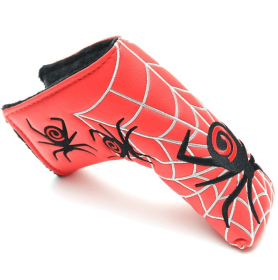 Golf putter cover (Option: Spider-Red)