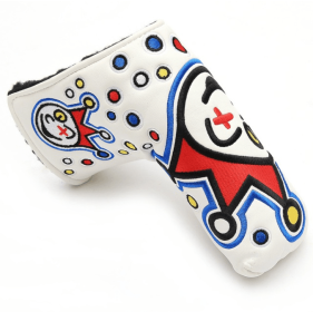 Golf putter cover (Option: Clown-White)