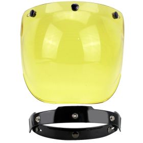 Windproof Universal Retro Helmet Bubble Goggles (Option: With bracket yellow)