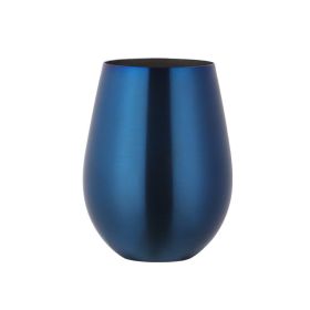 304 Stainless Steel Beer Jar Round Color Cup Bar Restaurant Home Cold Drink Cup (Option: Beer Steins Blue Plated-401 500ml)