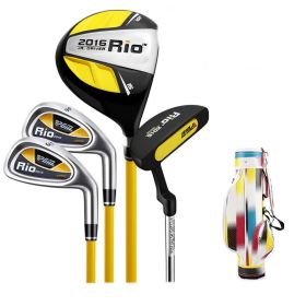 Children's Golf Club Set For Beginners (Option: Black yellow sleeve rod-9or12 years old)